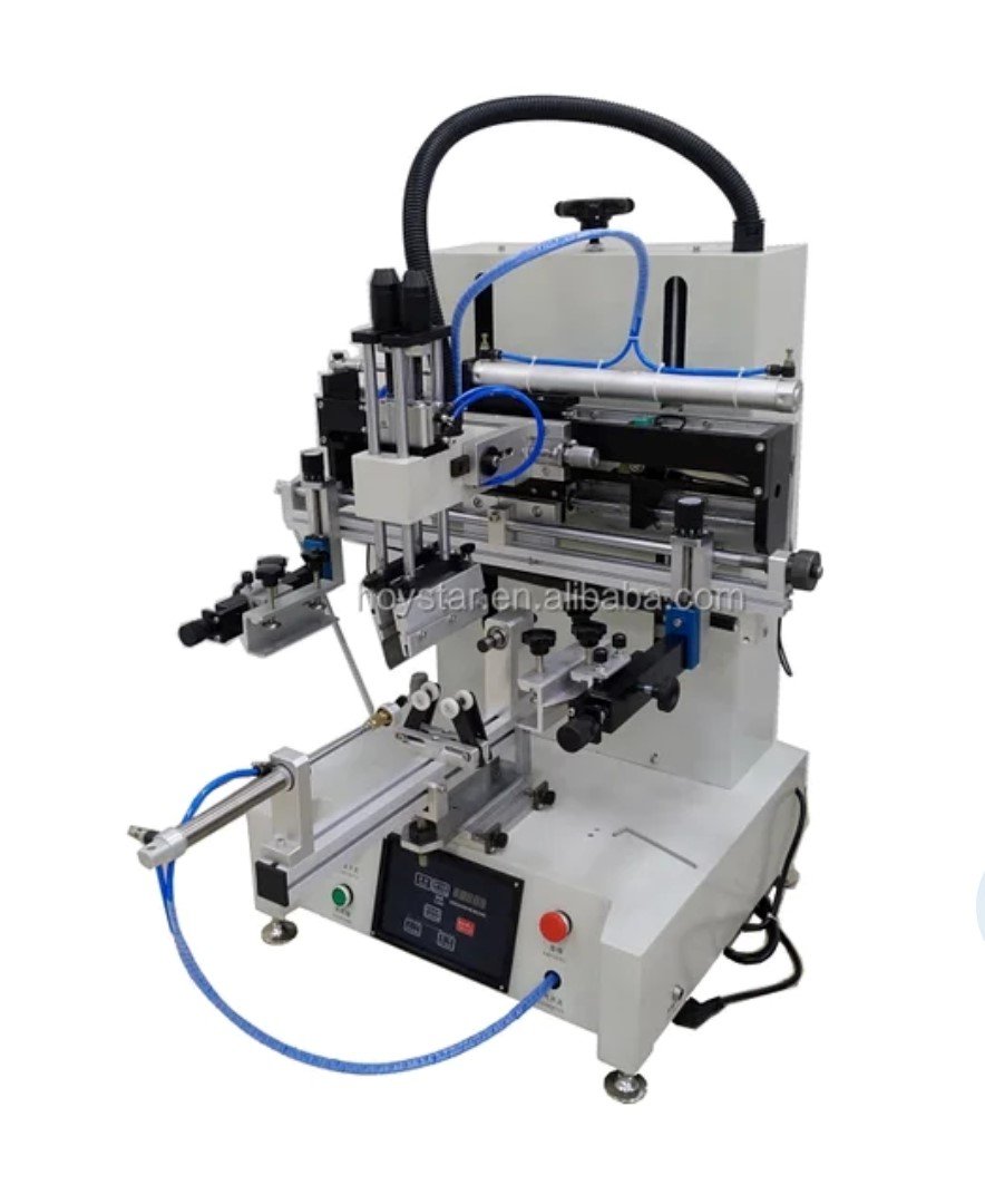 Cylindrical screen printing machine