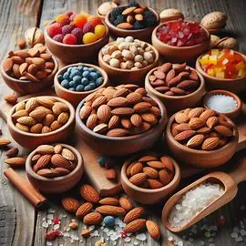 Different types of Almonds